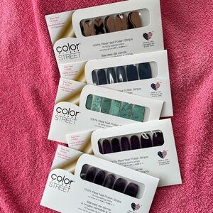 Color Street Nail Polish Strips 5 Sets